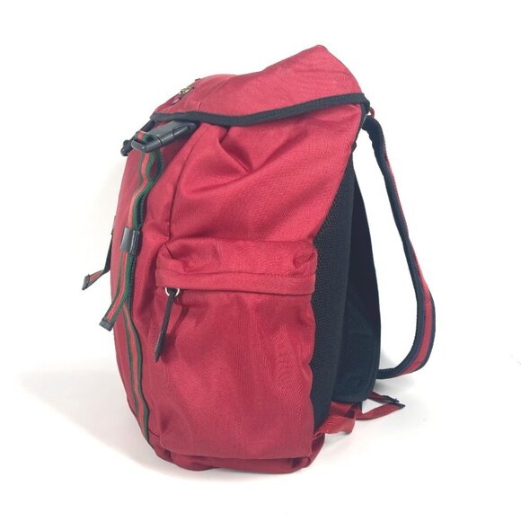 GUCCI Black Canvas Backpack